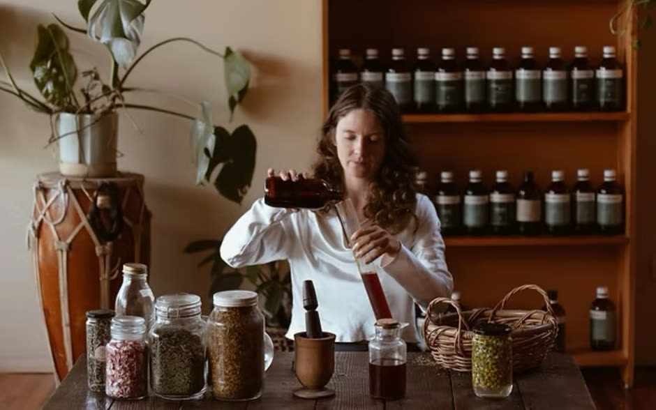 Dried herbs and botanicals for herbal preparation